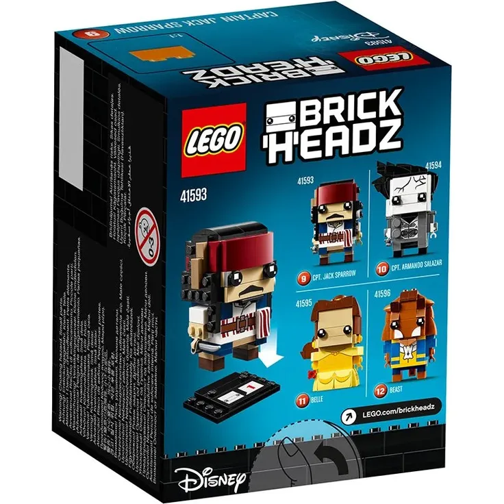 LEGO Brickheadz 41593 - Captain Jack Sparrow, Piratengeschenk – Bild 3
