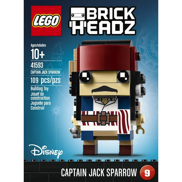 LEGO Brickheadz 41593 - Captain Jack Sparrow, Piratengeschenk – Bild 4