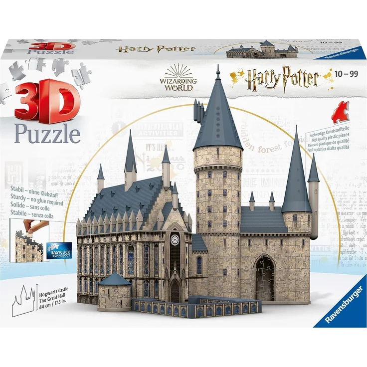 Ravensburger 11259 'Harry Potter Hogwarts Schloss - Die Große Halle' 3D Puzzle, 540 Teile, ab 10 Jahren – Bild 3