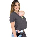 Tragetuch Baby Neugeboren - Alles in 1 Dehnbaren Babytragetuch - Babytrage Neugeborene ab Geburt - Baby Tragetuch Neugeborene, Kleinkinder - Babytrage ab Geburt - Babytragetücher (Mystic Gray)