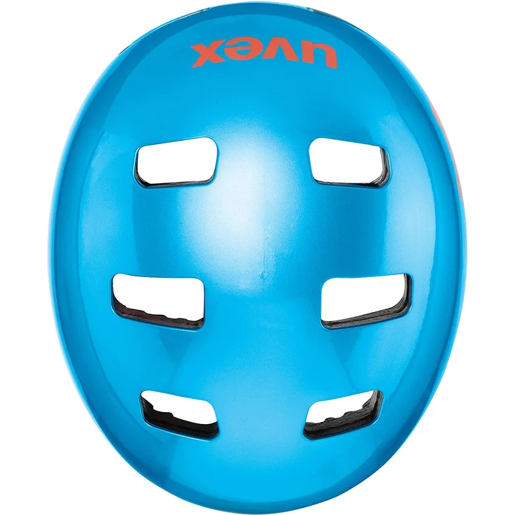 uvex 'Kid 3' Fahrradhelm dirtbike blue orange in Gr. XXS/S (Kopfumfang: 51-55cm) – Bild 4