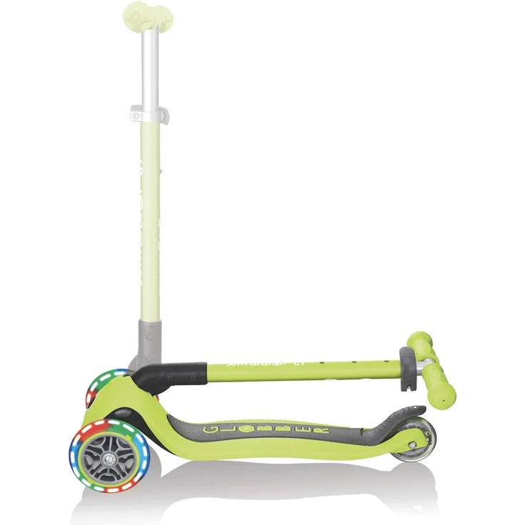 Globber Unisex Jugend Primo Foldable Lights, grün mit Leuchtrollen Scooter, One Size – Bild 5