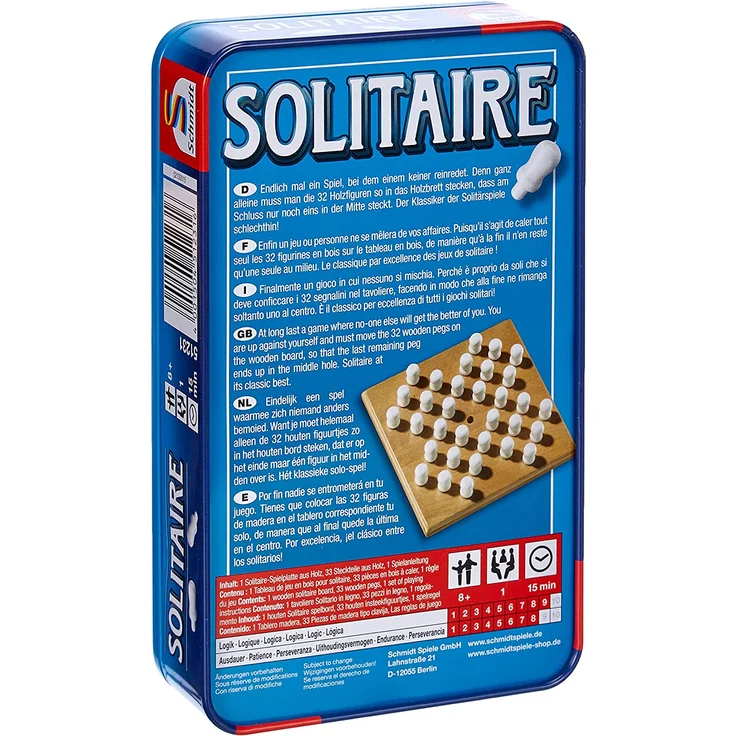Schmidt Spiele - Solitaire in Metalldose – Bild 2