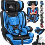 KIDIZ® Autokindersitz Kindersitz Kinderautositz | Autositz Sitzschale | 9 kg - 36 kg 1-12 Jahre | Gruppe 1/2 / 3 | universal | zugelassen nach ECE R44/04 | 6 verschiedenen Farben | Blau