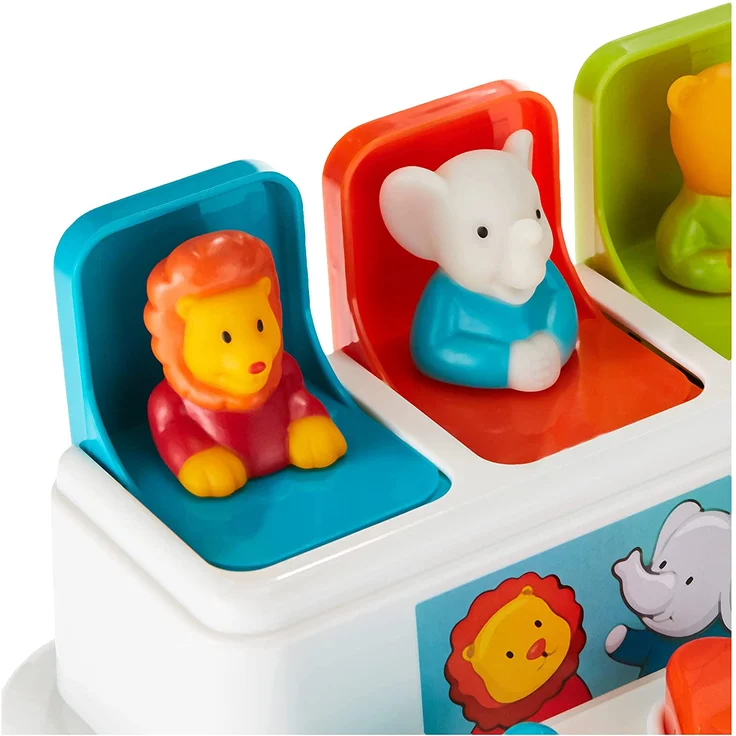 Battat Baby Spielzeug Motorikspielzeug – Pop Up Activity Center mit Tieren – Lernspielzeug mit Tasten zum Drücken, Babyspielzeug Kinder ab 18 Monate für Grobmotorik und Feinmotorik - Preisvergleich – Bild 7