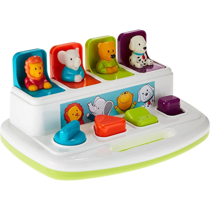 Battat Baby Spielzeug Motorikspielzeug – Pop Up Activity Center mit Tieren – Lernspielzeug mit Tasten zum Drücken, Babyspielzeug Kinder ab 18 Monate für Grobmotorik und Feinmotorik - Preisvergleich – Bild 1