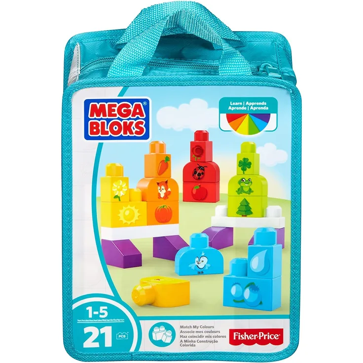 Mega Bloks Mattel DXH33 - Thementasche Learn My Colours