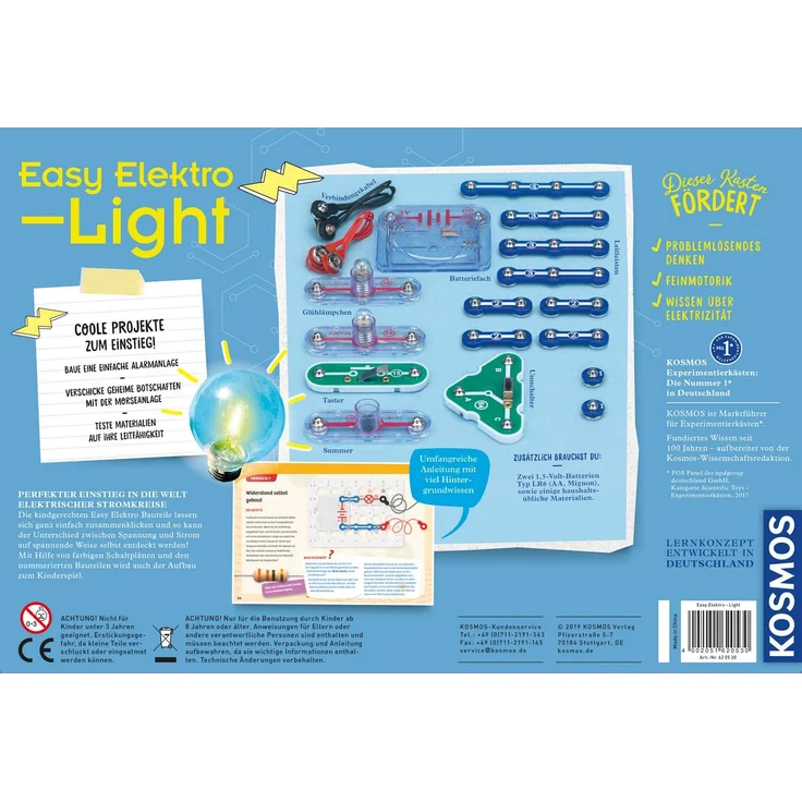 KOSMOS 620530 Easy Elektro - Light. Erste elektrische Stromkreise. Spielerisch die Elektrizität entdecken. Experimentierkasten zu Elektrotechnik. – Bild 2