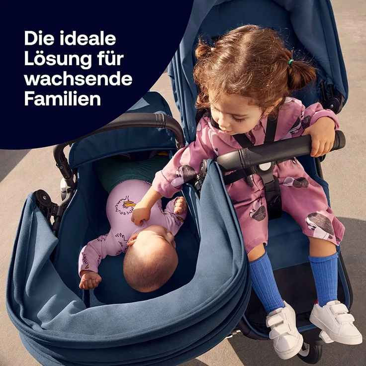 Bugaboo Donkey 5 Duo Erweiterungsset Komplett Midnight Black Schwarz 1 – Bild 4