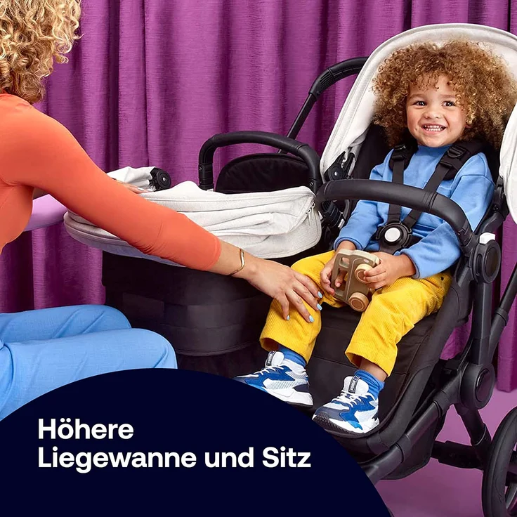 Bugaboo Donkey 5 Duo Erweiterungsset Komplett Midnight Black Schwarz 1 – Bild 7