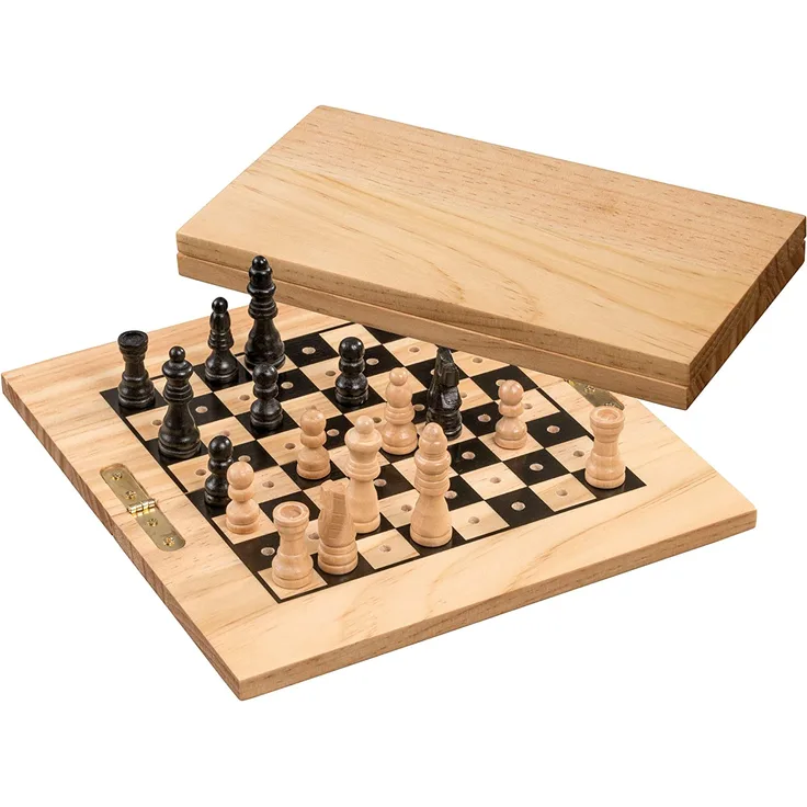 Philos 2742 - Schach, Mini-Steckspiel, klappbar