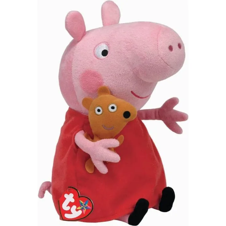 Ty Plüsch - Beanie Buddies - Peppa Large - Peppa, 25cm