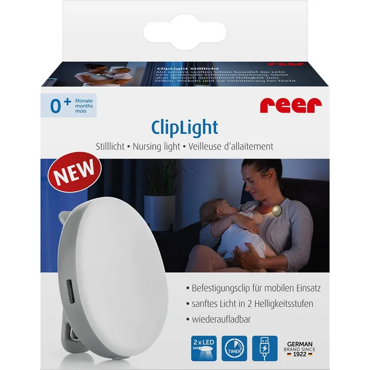 reer Stilllicht ClipLight 4 x 5 cm weiß/ grau