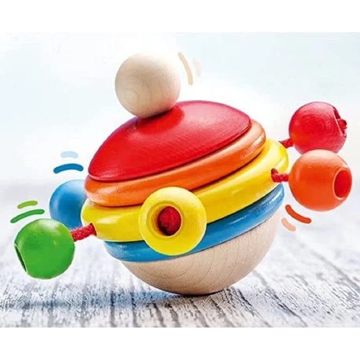 Selecta 61068 Rotondo, Kreiselnder Greifling aus Holz, 7,5 cm – Bild 3