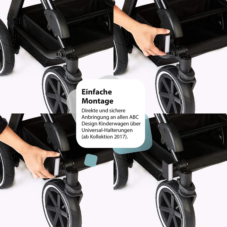 ABC Design LED Kinderwagen Licht/Sicherheits- Beleuchtung inkl. Akku und USB Ladefunktion – Bild 5
