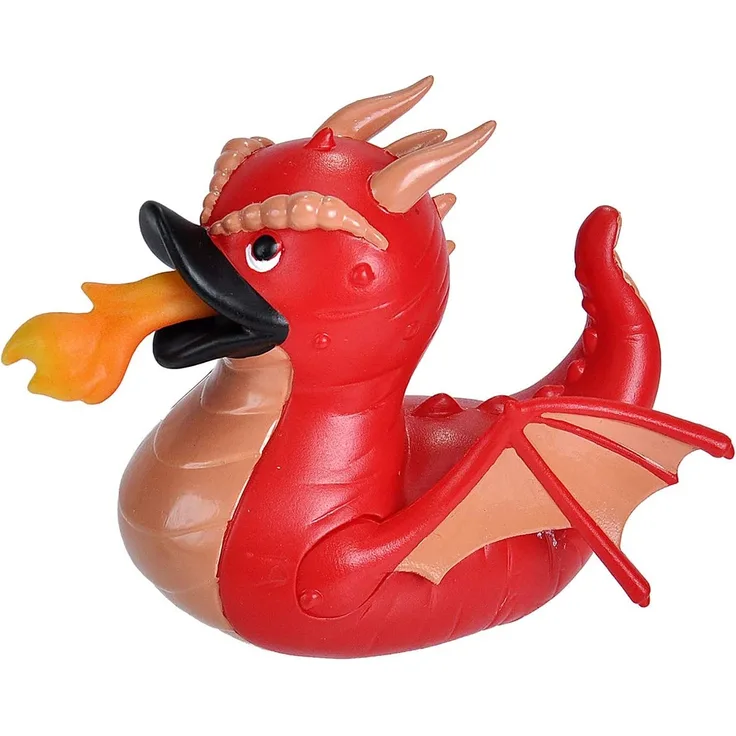 Wild Republic gummiente Drache Junior 10 cm rot/rosa