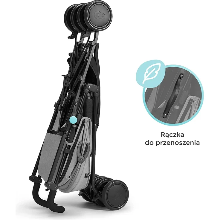 Kinderkraft Kinderwagen SIESTA, Leichte Reise Buggy, Verstellbare Rückenlehne, Liegeposition, Kleine Maße nach Zusammenklappen, Vergrößerbares Verdeck, Für ältere Kinder, bis 22 kg, Rosa – Bild 8