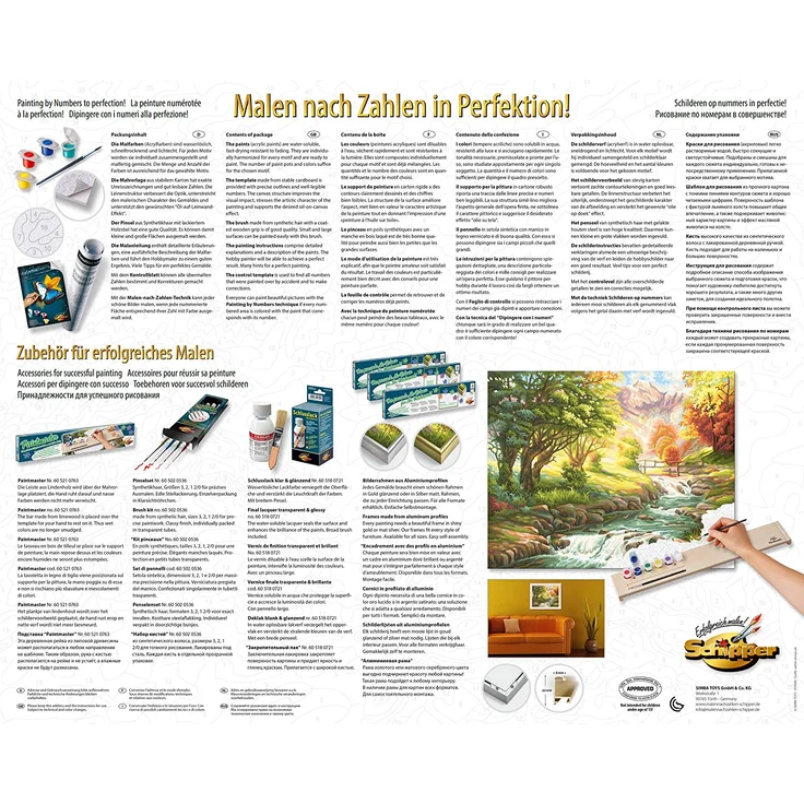 Schipper 609130412 Malen nach Zahlen, Am Forellenbach - Bilder malen für Erwachsene, inklusive Pinsel und Acrylfarben, 40 x 50 cm – Bild 2