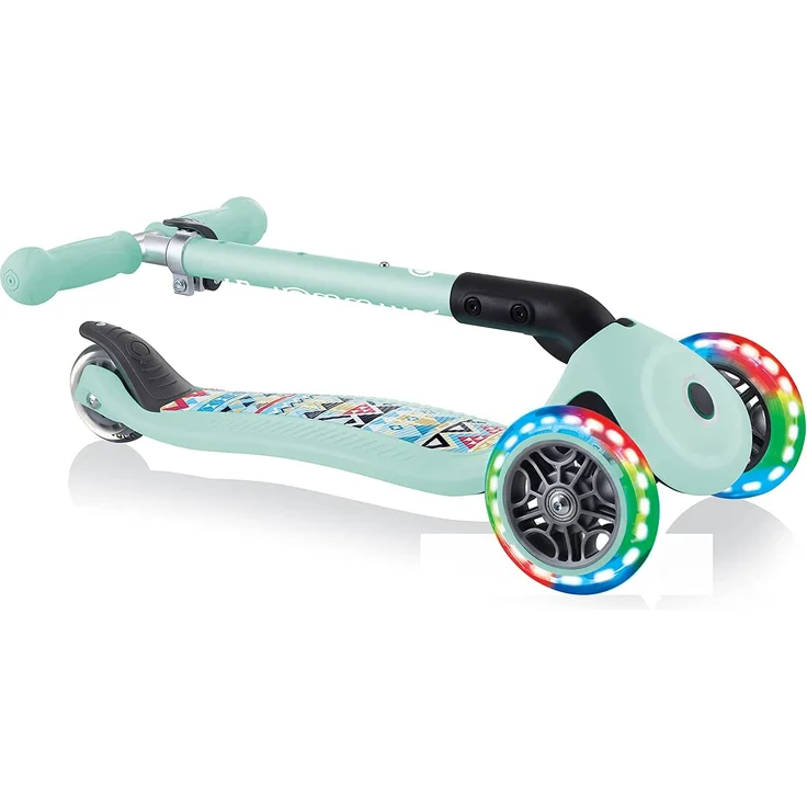 Globber JUNIOR FOLDABLE FANTASY LIGHTS Kinder Dreiradroller Beide Geschlechter Asphalt Pflasterstein Kies 50 kg 3 Rad/Räder – Bild 4