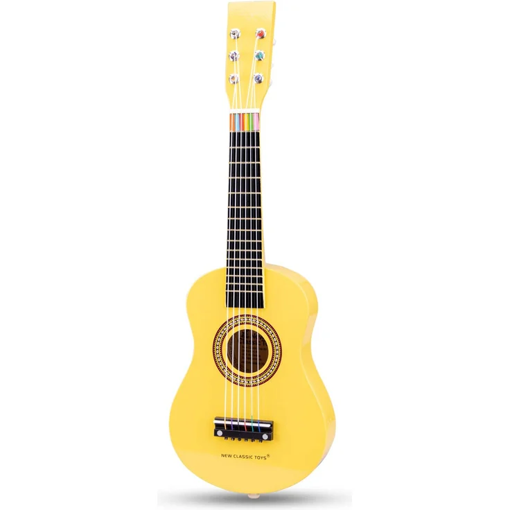 New Classic Toys - 10343 - Musikinstrument - Spielzeug Holzgitarre - Gelb – Bild 7