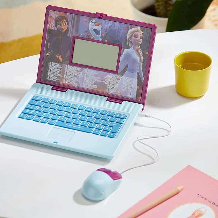 Lexibook JC598FZi3 Disney Frozen 2-Zweisprachiger Laptop für Bildungszwecke Englisch und Deutsch, 124 Aktivitäten, Mathematik, Logik, Musik, Uhr, Spiele-Spielzeug für Mädchen – Bild 9