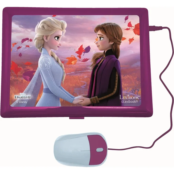 Lexibook JC598FZi3 Disney Frozen 2-Zweisprachiger Laptop für Bildungszwecke Englisch und Deutsch, 124 Aktivitäten, Mathematik, Logik, Musik, Uhr, Spiele-Spielzeug für Mädchen – Bild 3