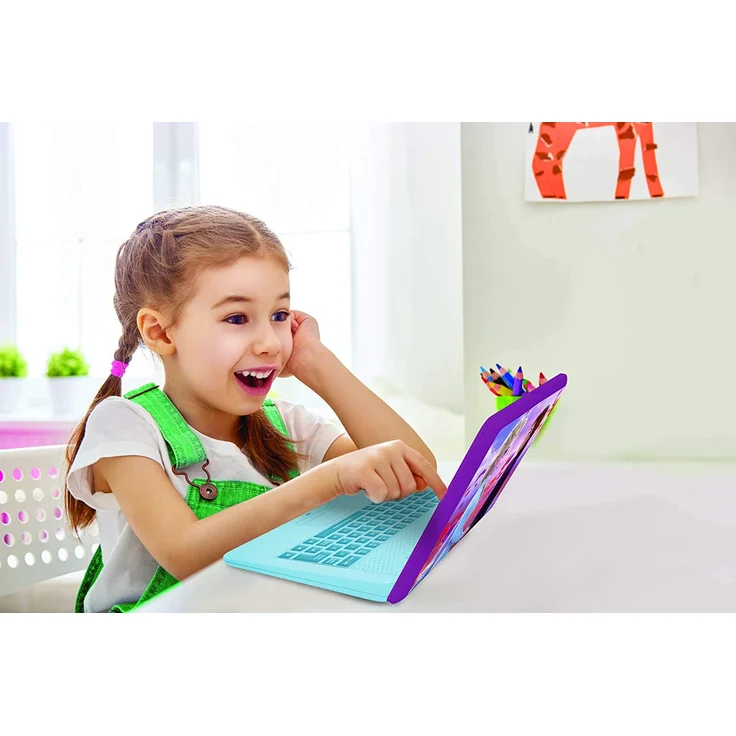 Lexibook JC598FZi3 Disney Frozen 2-Zweisprachiger Laptop für Bildungszwecke Englisch und Deutsch, 124 Aktivitäten, Mathematik, Logik, Musik, Uhr, Spiele-Spielzeug für Mädchen – Bild 8