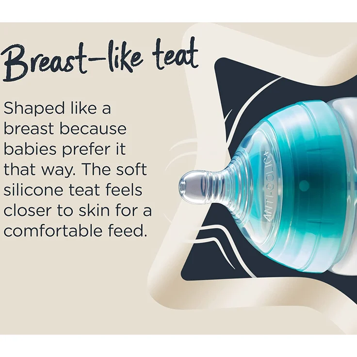 Tommee Tippee Babyflasche Advanced Anti-Kolik, Superweicher Sauger, 0+ Monate, 260ml – Bild 6