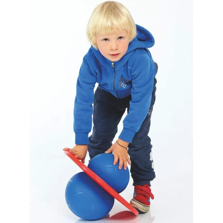 TOGU Hüpfball Moonhopper blau/rot, bis 45 kg belastbar – Bild 2