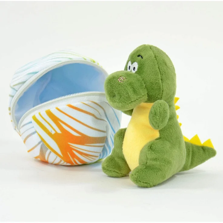 Kögler 75763 - Daniel, Mini Dino aus Plüsch im Ei, ca. 13 cm groß, kleines Plüschtier zum Kuscheln und Liebhaben, als kleines Geschenk für Kinder, Jungen und Mädchen – Bild 2