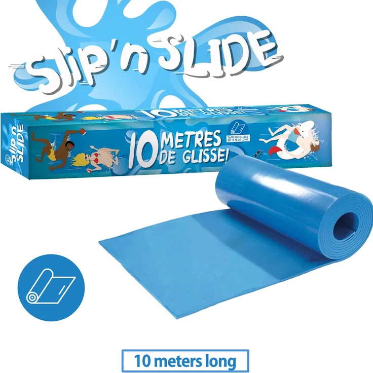 Offizielle XXL Riesige Wasserrutschmatte | 10 Meter Wasserrutsche | Bauch Rutscher Premium Qualität | Slip'n Slide | Wasserspiel im Freien | Freiluftspiel | Schnellste Rutsche | 100% Spaß – Bild 2