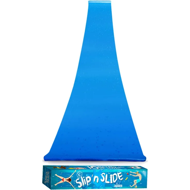 Offizielle XXL Riesige Wasserrutschmatte | 10 Meter Wasserrutsche | Bauch Rutscher Premium Qualität | Slip'n Slide | Wasserspiel im Freien | Freiluftspiel | Schnellste Rutsche | 100% Spaß