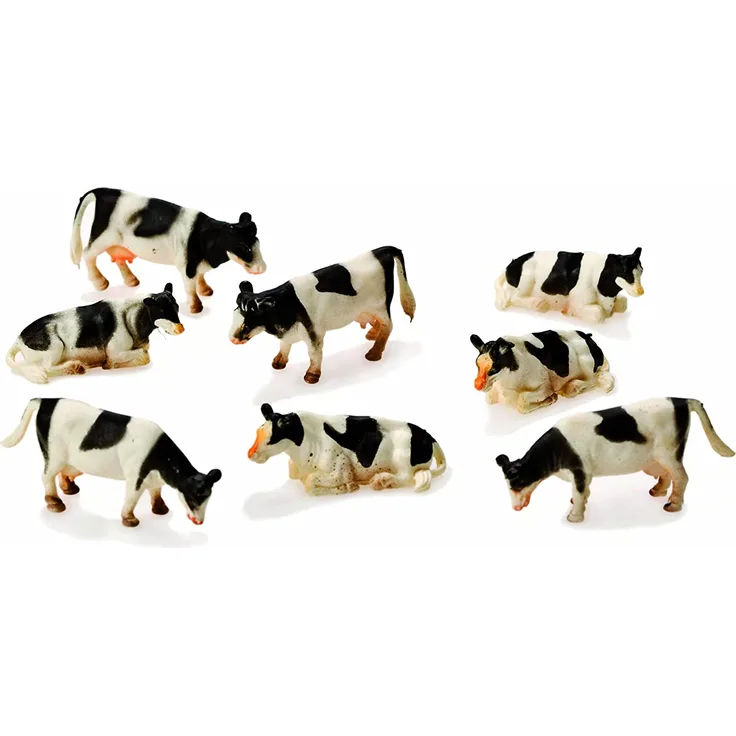 Van Manen 571878 - 8 Kühe 1:87 schwarz/weiß