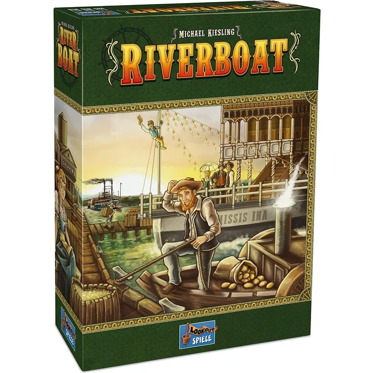 Lookout Games 22160094 - Riverboat, Kennerspiel von Michael Kiesling