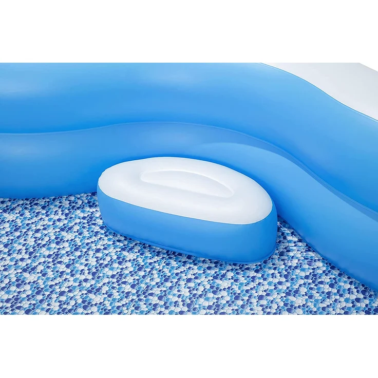 Bestway Planschbecken Splashview 270x198x51 cm Blau und Weiß – Bild 16