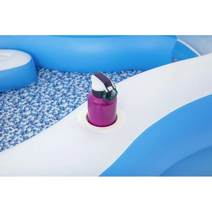 Bestway Planschbecken Splashview 270x198x51 cm Blau und Weiß – Bild 17