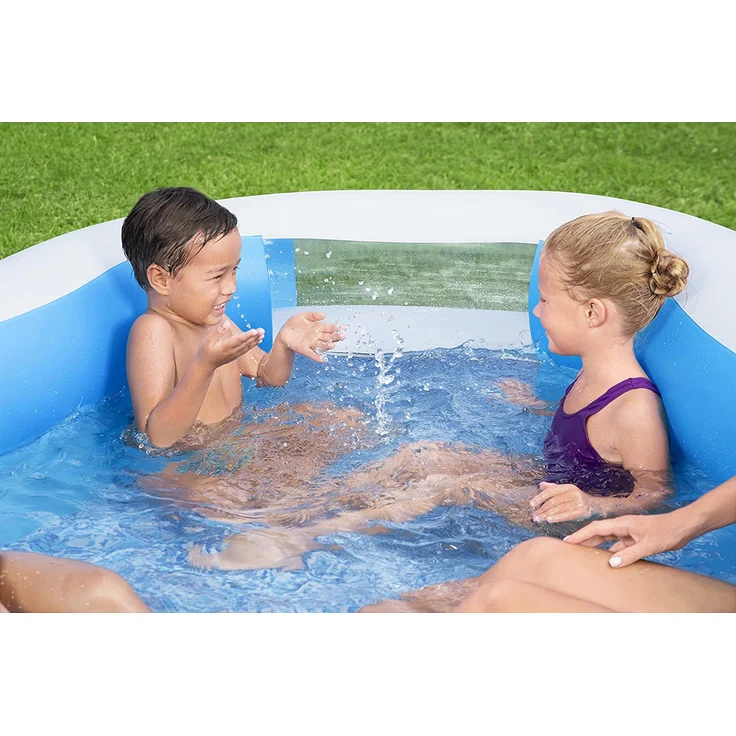 Bestway Planschbecken Splashview 270x198x51 cm Blau und Weiß – Bild 22