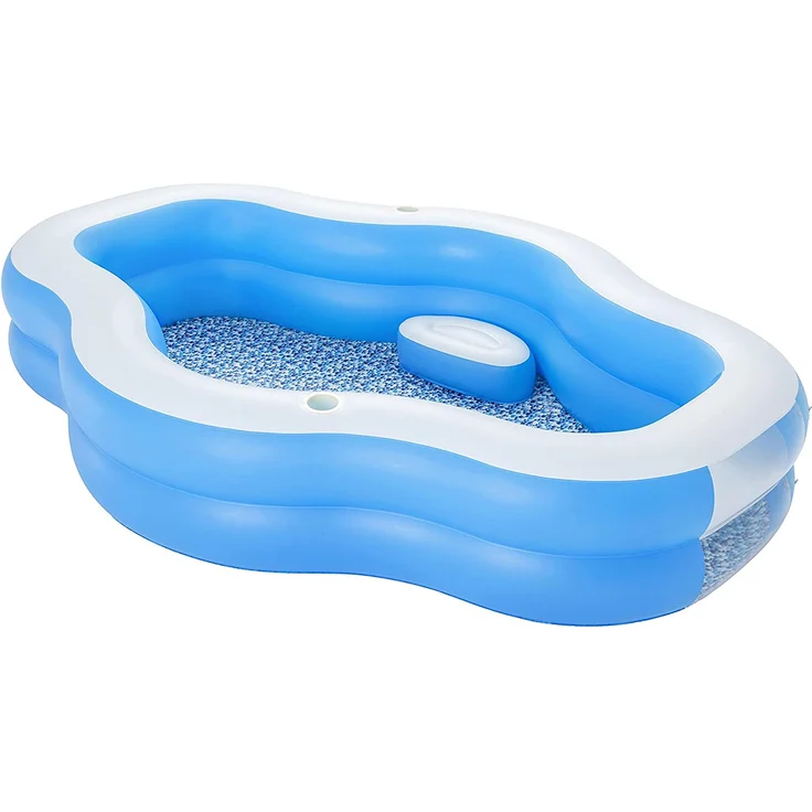 Bestway Planschbecken Splashview 270x198x51 cm Blau und Weiß – Bild 12
