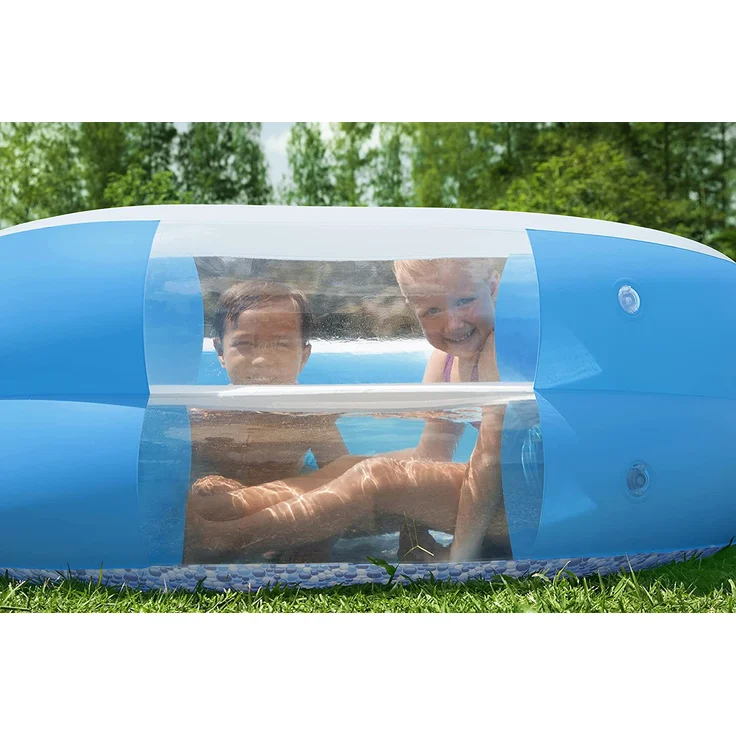 Bestway Planschbecken Splashview 270x198x51 cm Blau und Weiß – Bild 25