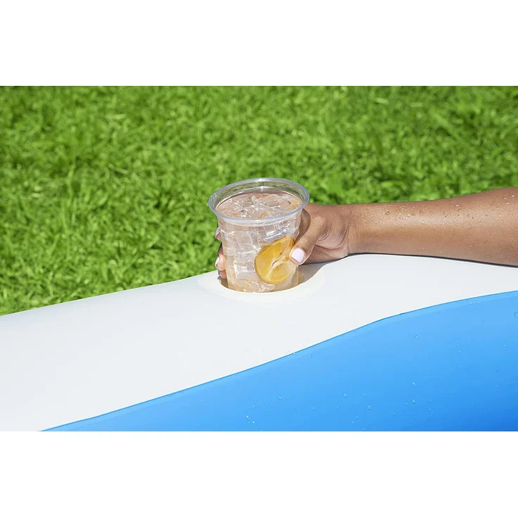 Bestway Planschbecken Splashview 270x198x51 cm Blau und Weiß – Bild 21