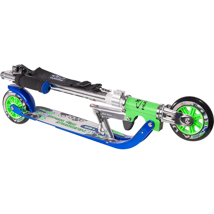 HUDORA Big Wheel Scooter 125 mm, Kinder Scooter - Kinder Roller, blau/grün, 14753 – Bild 2