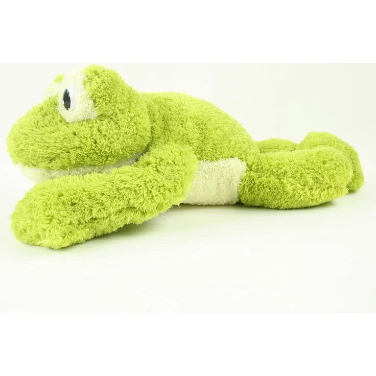 Inware 6227 - Kuscheltier Frosch Freaky, grün, liegend, 40 cm – Bild 3