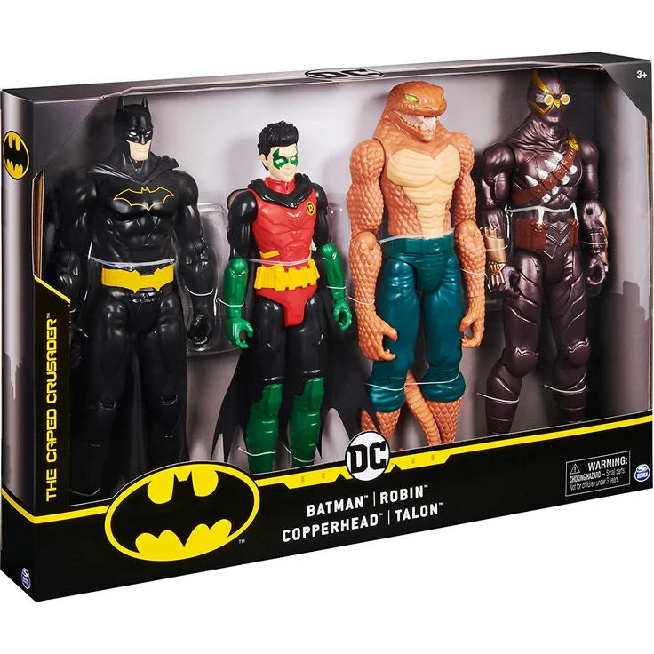 Batman 30cm Actionfiguren-4er Set bestehend aus Batman, Robin, Copperhead und Talon – Bild 4