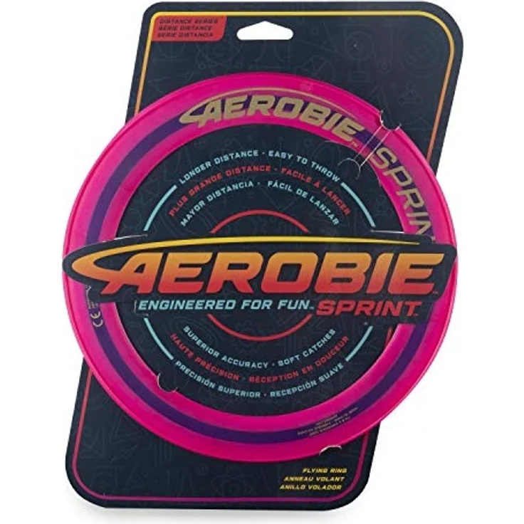 Aerobie 6046391 - Sprint Flying Ring Wurfring mit Durchmesser 25,4 cm, farblich sortiert – Bild 7