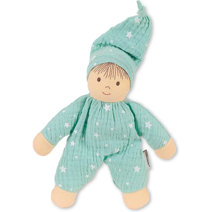 Sterntaler Spielpuppe, Integrierte Rassel, Alter: Für Babys ab der Geburt, 17 cm, Mintgrün