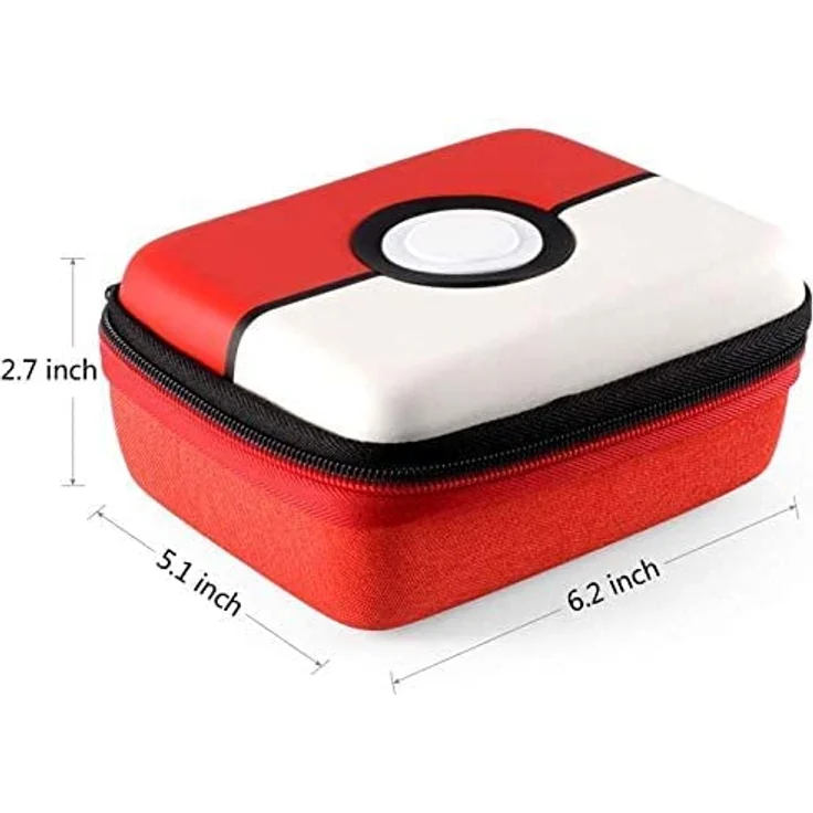JoyHood Sammelkarten-Aufbewahrungsboxen für TCG Karten, 400+ Karten Tragen Tasche, Spielkarten Box (Rot Pokeball) – Bild 7
