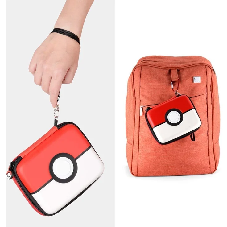 JoyHood Sammelkarten-Aufbewahrungsboxen für TCG Karten, 400+ Karten Tragen Tasche, Spielkarten Box (Rot Pokeball) – Bild 8