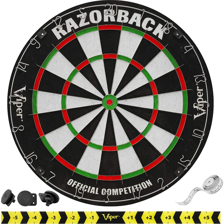 VIPER Razorback Spitze aus Sisal/Bristle Dartscheibe mit frei von Klammern sind Spider – Bild 1