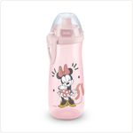 NUK Sports Cup Kinder Trinkflasche | 24+ Monate | auslaufsichere Push-Pull-Tülle | Clip und Schutzkappe | BPA-frei | 450 ml | Disney Minnie Maus (rosa)