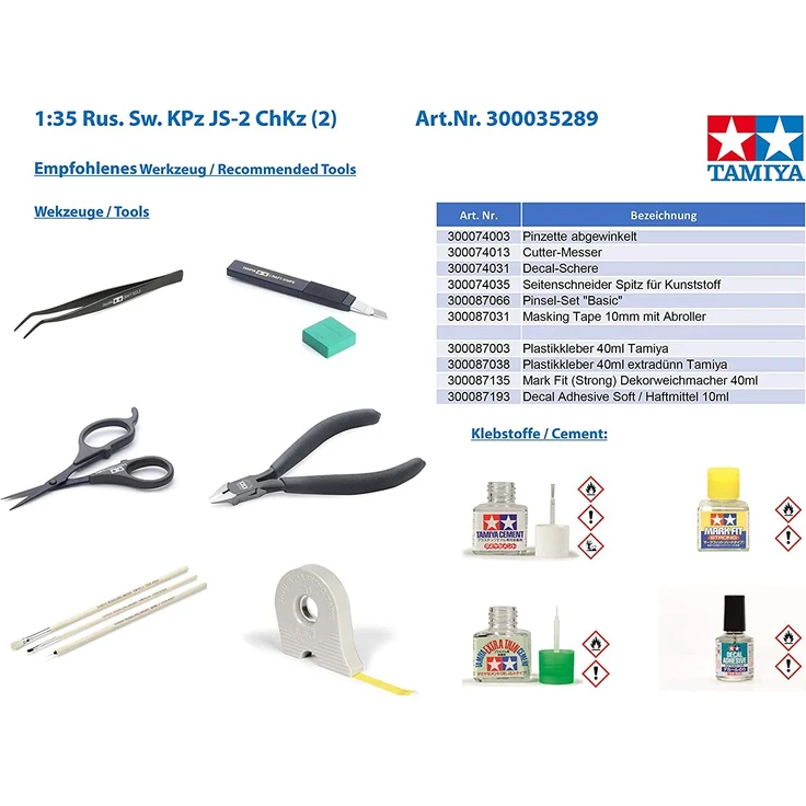 Tamiya 1:35 Russischer Sw. Kampfpanzer JS-2 ChKz 300035289 – Bild 3